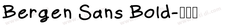 Bergen Sans Bold字体转换